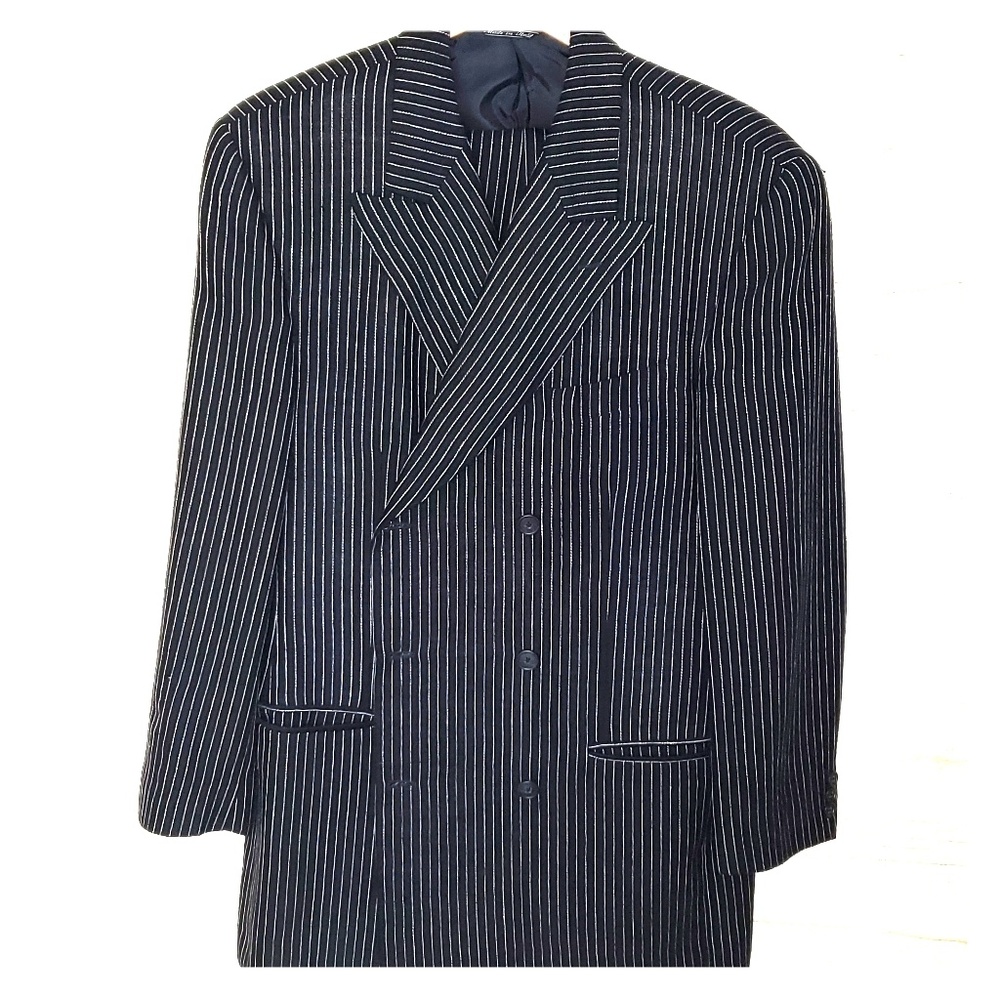 Gianfranco Ferre pinstriped men's suit.